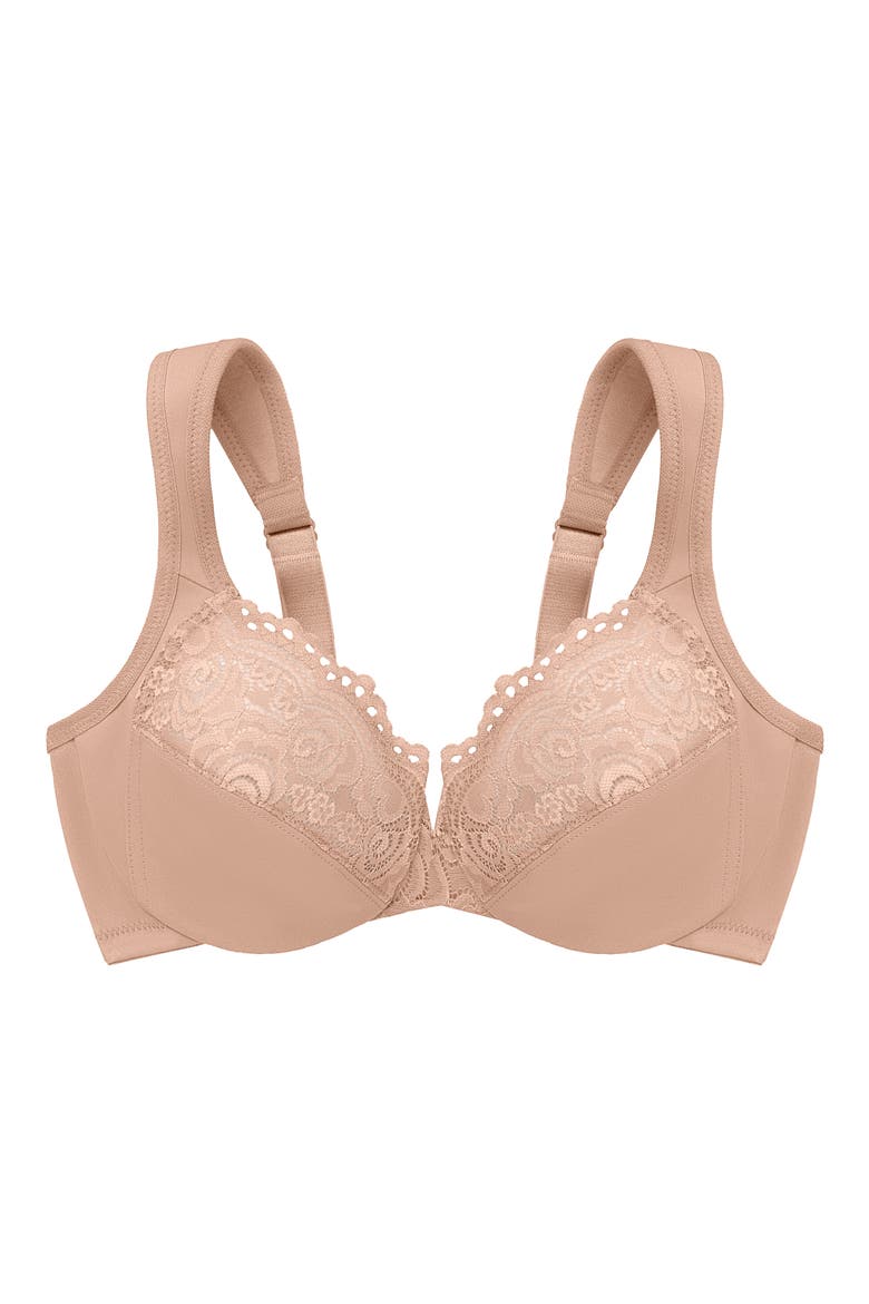 WonderWire® Low Cut Lace Underwire Bra, Alternate, color, CAF
