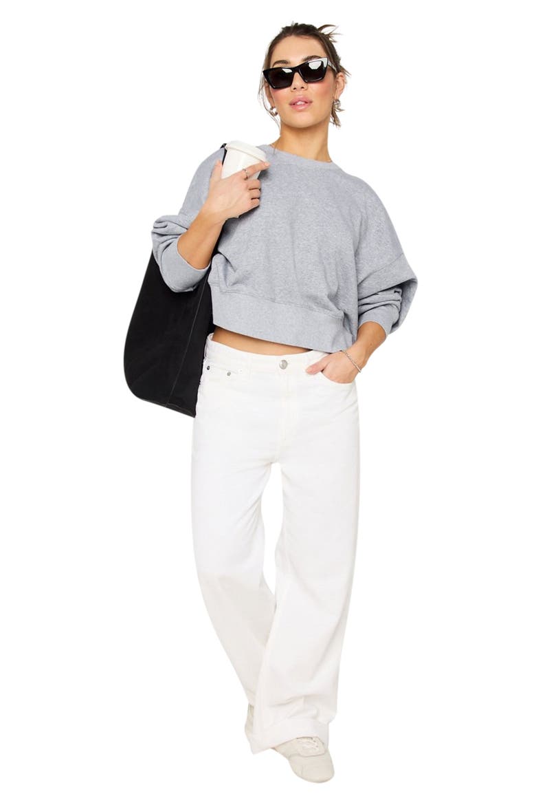 Year Round Terry Crew Neck Sweatshirt, Alternate, color, Classic Grey Heather