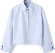 MANGO Crop Button-Up Shirt