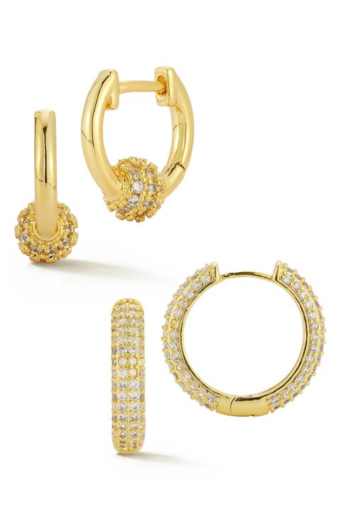 Set of 2 Hoop Earrings