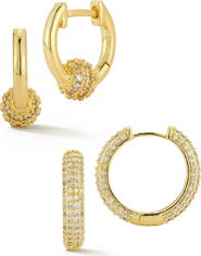 GLAZE JEWELRY Set of 2 Hoop Earrings