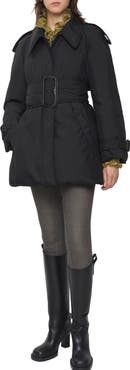 Burberry Belted Berryhill Padded Car Coat