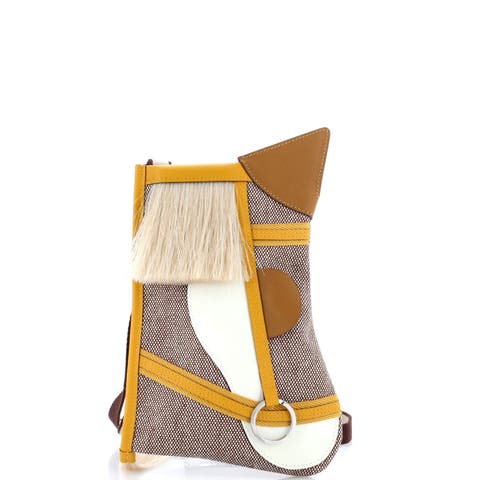 Petit H Grand Prix Bag Toile and Leather