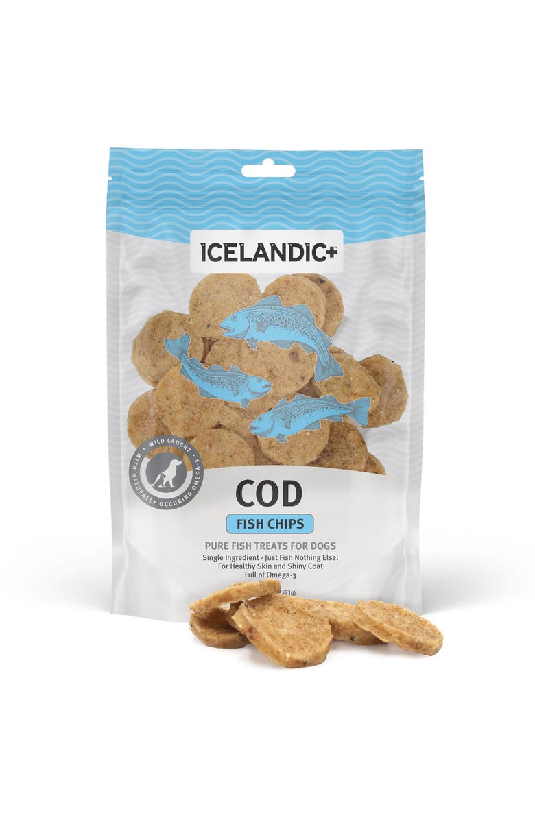 ICELANDIC+ Cod Fish Chips Dog Treat 2.5Oz Bag, Alternate, color, Multicolored