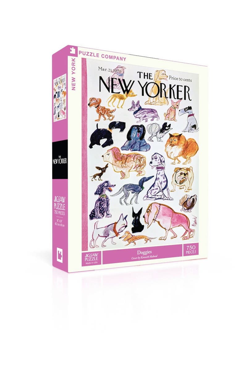 NEW YORK PUZZLE COMPANY Doggies 750 Piece Puzzle, Alternate, color,
