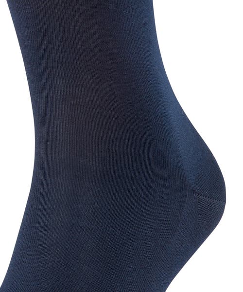 Falke Firenze Elastic Free Dress Socks In Blue
