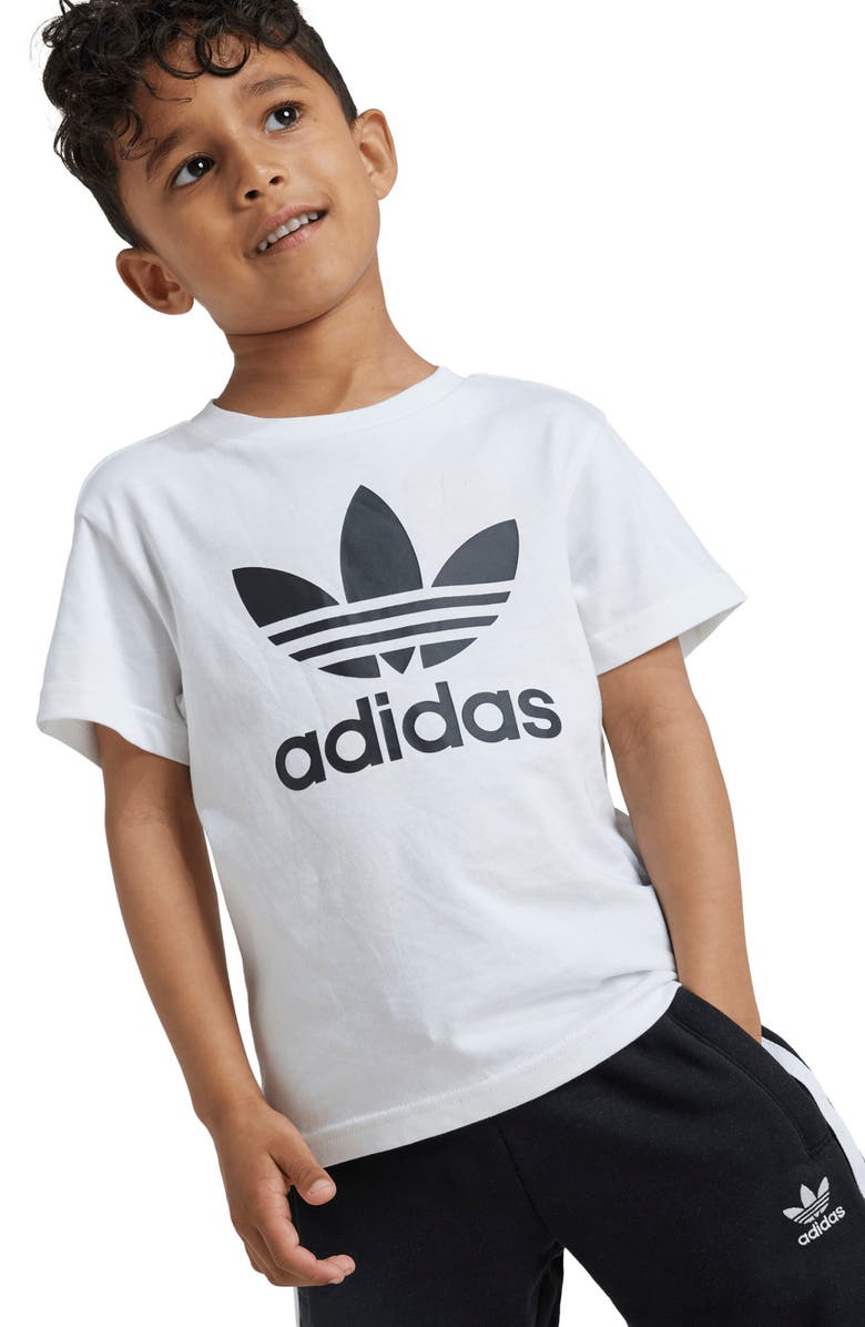 adidas Kids' Adicolor Trefoil T-Shirt & Shorts Set, Main, color,