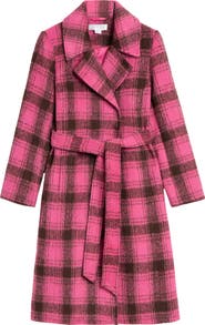 Noize Katja Vegan Wool Plaid Coat