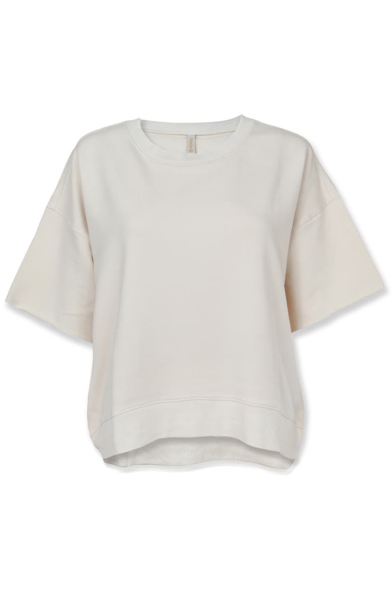 HELEN JON Short Sleeve Pullover, Alternate, color, Stone