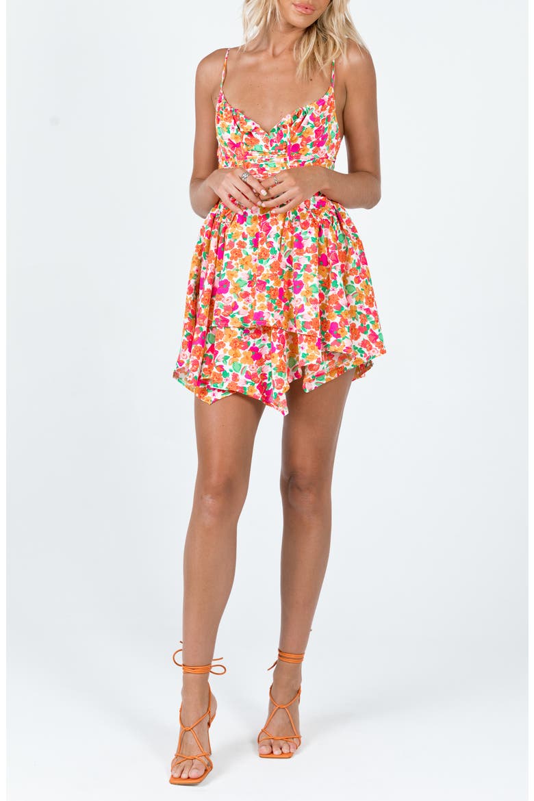 Barrette Floral Minidress, Main, color, FLORAL LOW IMPACT
