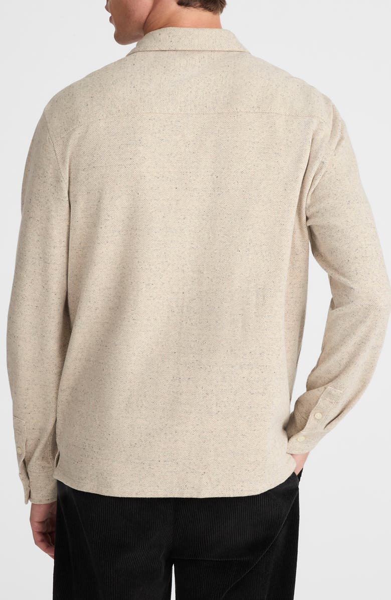 Madewell The Devoe Knit Button-Up Shirt, Alternate, color, Twill Cream