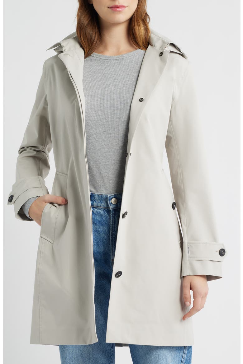 Jackie Water Repellent Raincoat with Removable Hood, Alternate, color, RAINY BEIGE