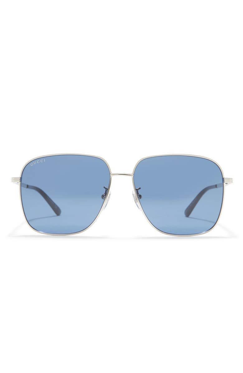 Gucci 60mm Square Sunglasses, Main, color,