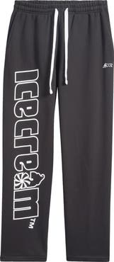 ICECREAM Vertical Logo Cotton French Terry Graphic Sweatpants