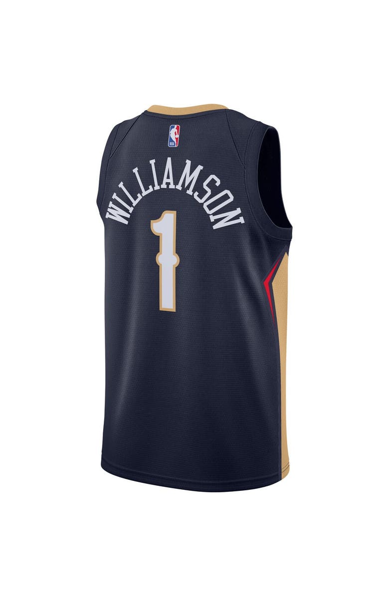 Nike Men's Nike Zion Williamson Navy New Orleans Pelicans Swingman Jersey - Icon Edition, Alternate, color, Navy