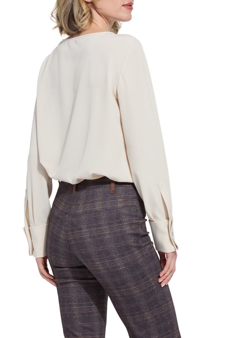 Talita French Cuff Top, Alternate, color, SILKY CREAM