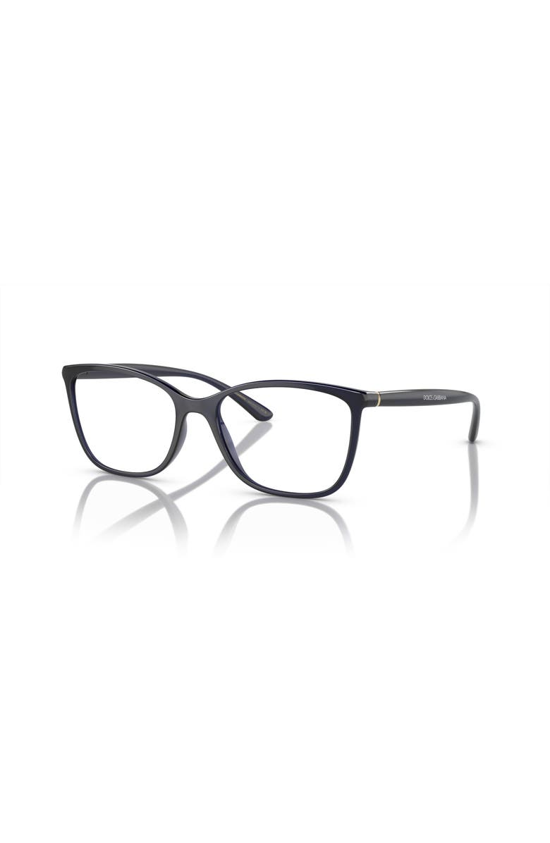 Dolce&Gabbana 54mm Rectangle optical glasses, Main, color, Blue