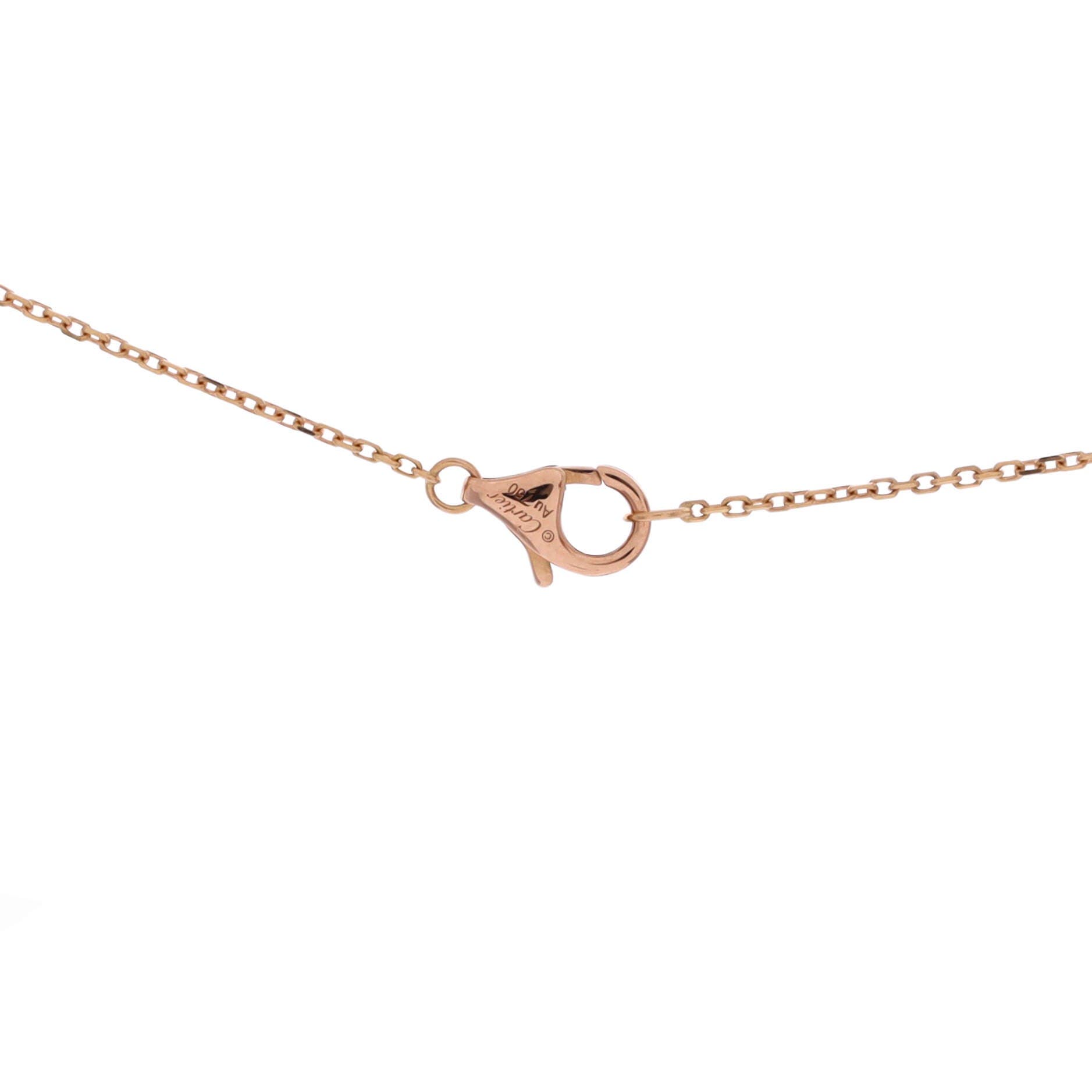 Amulette de Cartier Pendant Necklace 18K Rose Gold with Malachite and Diamond XS, Alternate, color, Metallic Gold