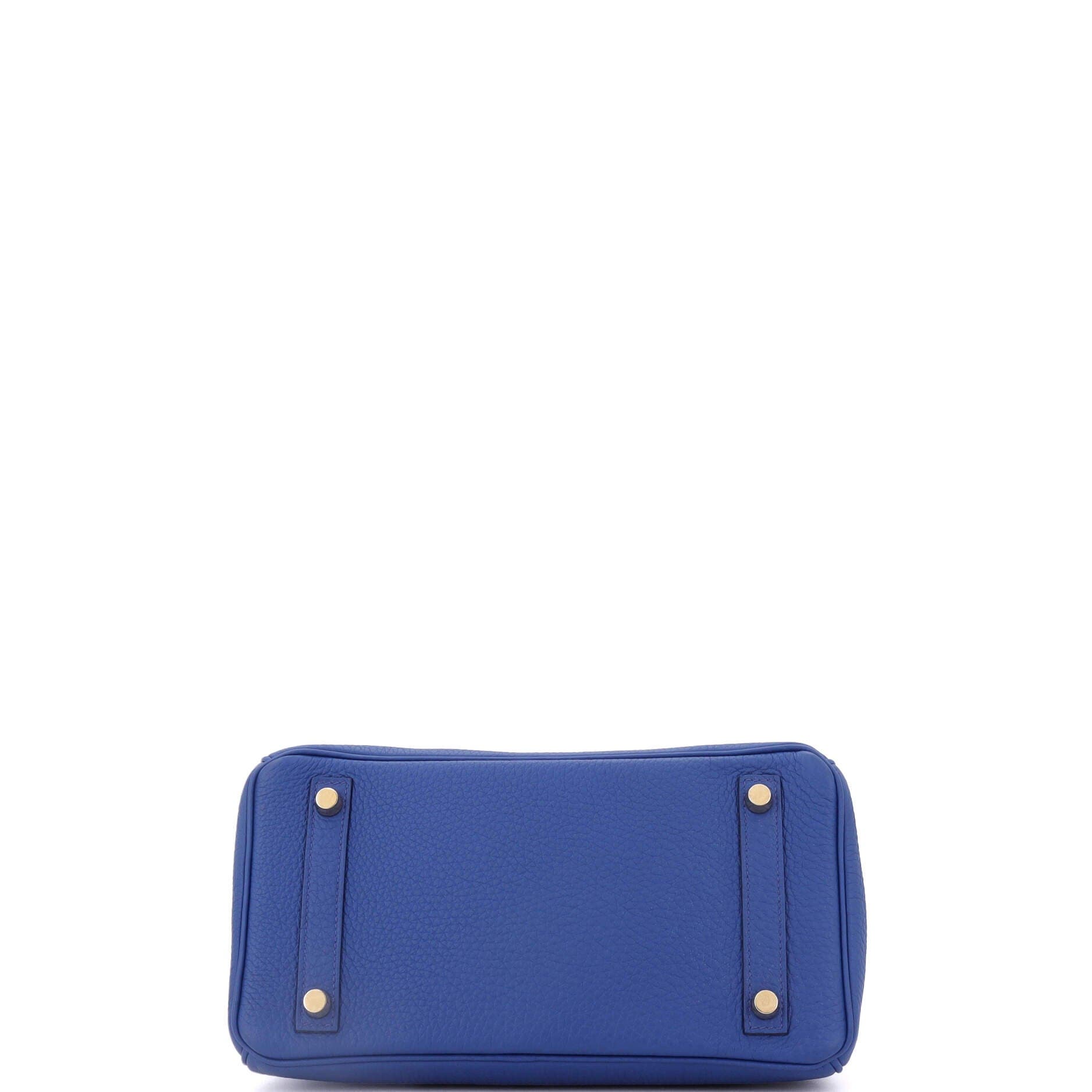 Pre-Owned Hermes Birkin Handbag Blue Togo with Gold Hardware 25, Alternate, color, Bleu Royal