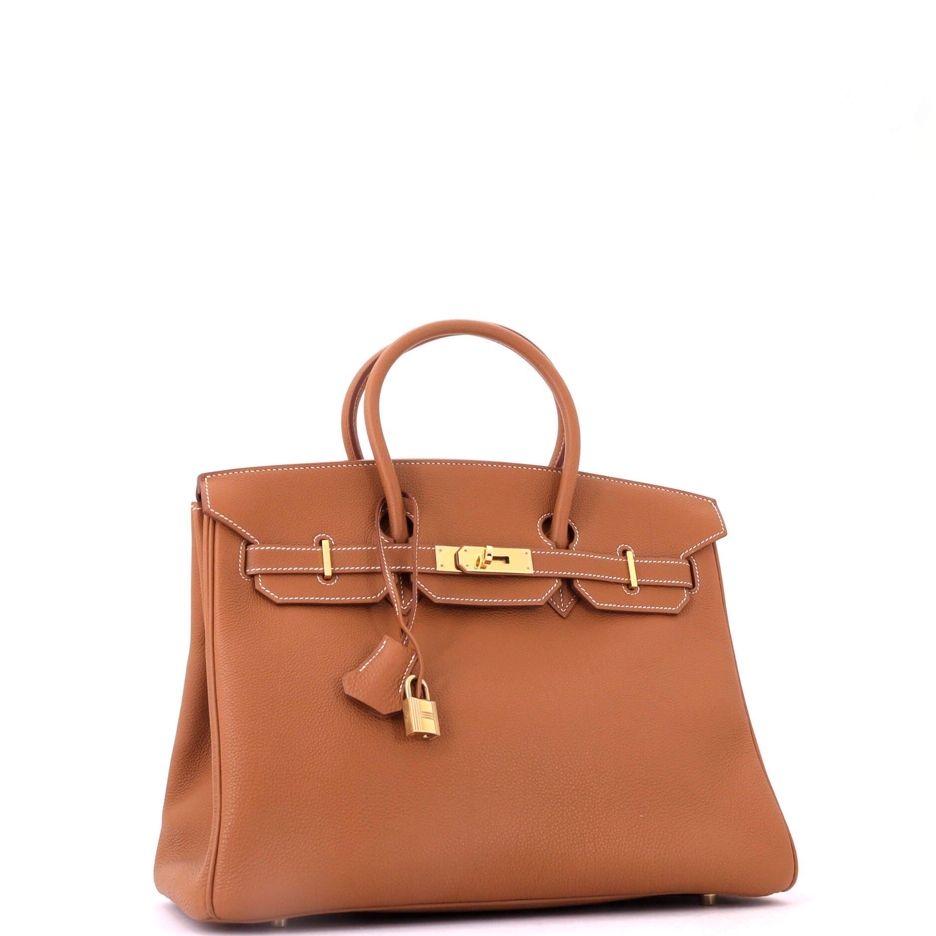 Birkin Handbag Brown Togo with Gold Hardware 35, Alternate, color, Metallic Gold