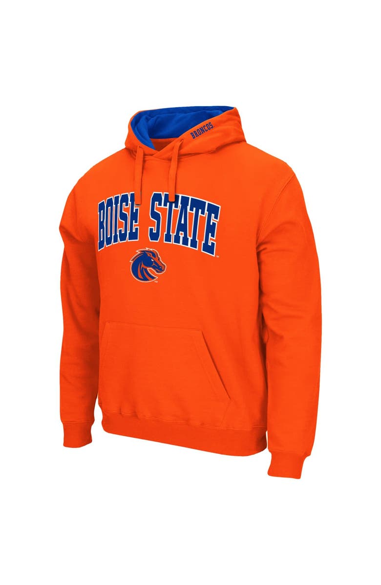 COLOSSEUM Men's Colosseum Orange Boise State Broncos Arch & Logo 3.0 Pullover Hoodie, Alternate, color, Orange