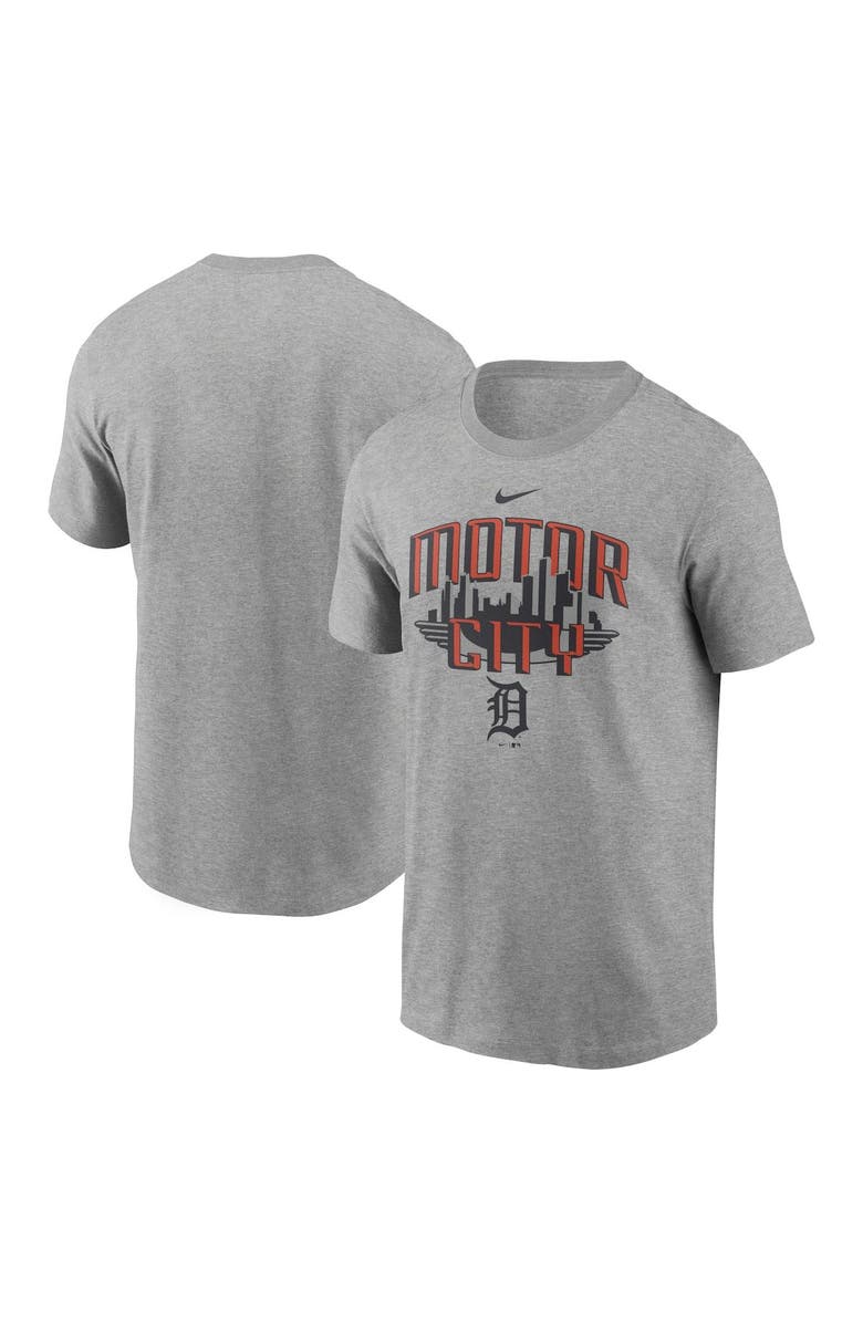 Nike Men's Nike Heathered Gray Detroit Tigers Motor City Local Team T-Shirt, Main, color, 