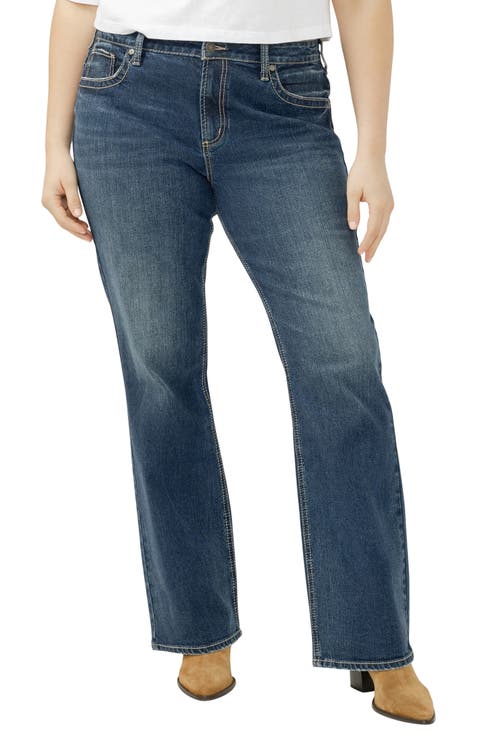 Avery Curvy High Waist Bootcut Jeans (Berkeley) (Plus)