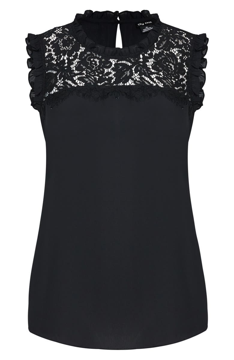 City Chic Angel Sleeveless Top, Alternate, color, 