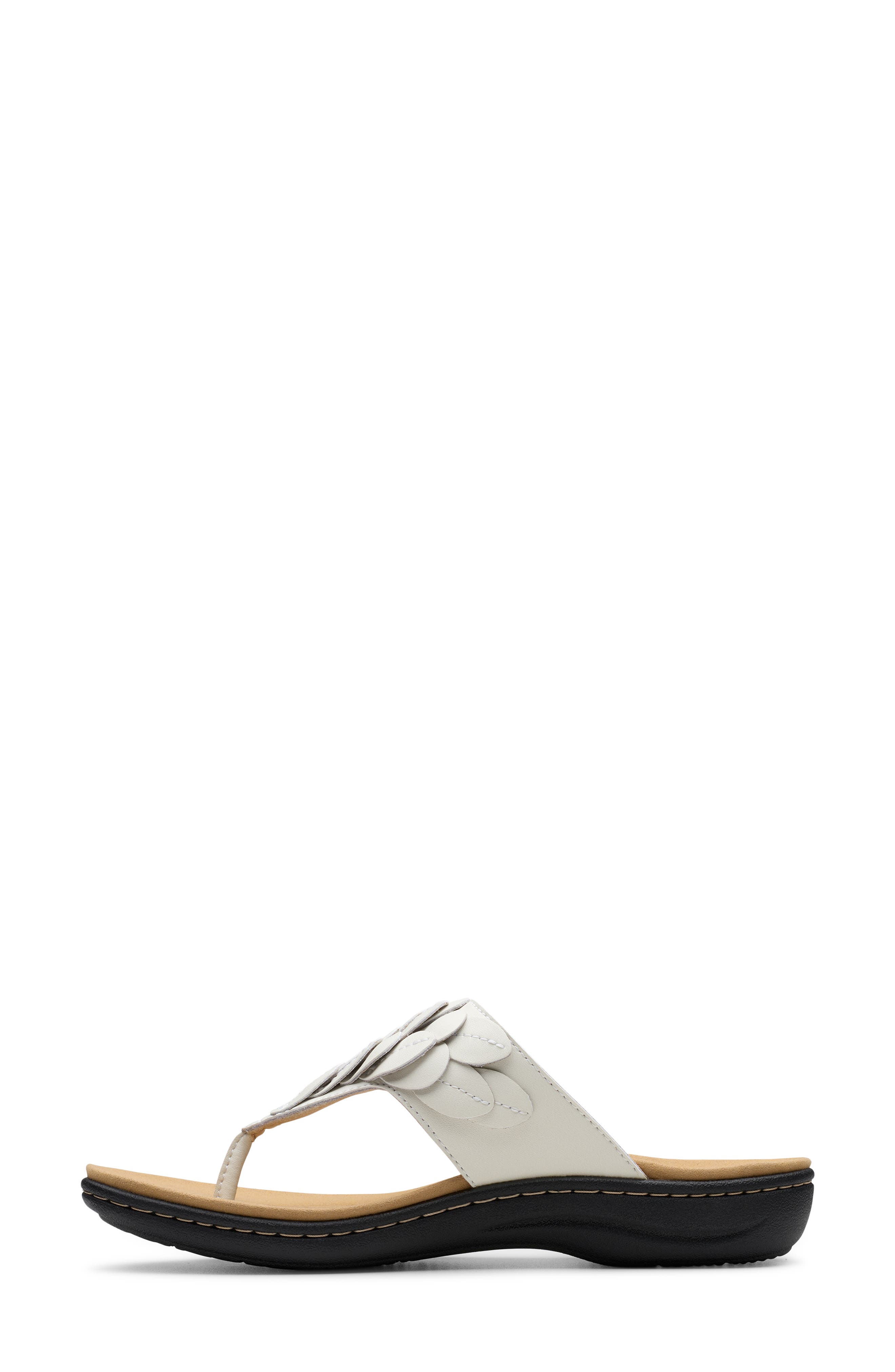Clarks<sup>®</sup> Laurieann Palm Sandal, Alternate, color, Off White Leather
