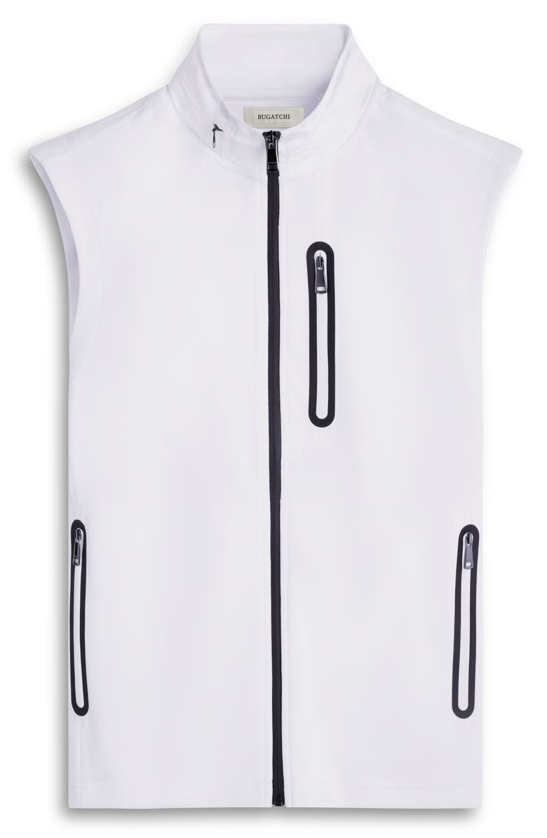 Bugatchi Soft Touch Knit Vest, Alternate, color, Chalk