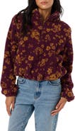 O'Neill Kacey High Pile Floral Half Zip Jacket
