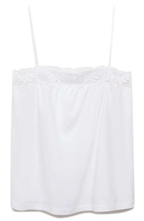 Lace Edge Cotton Camisole