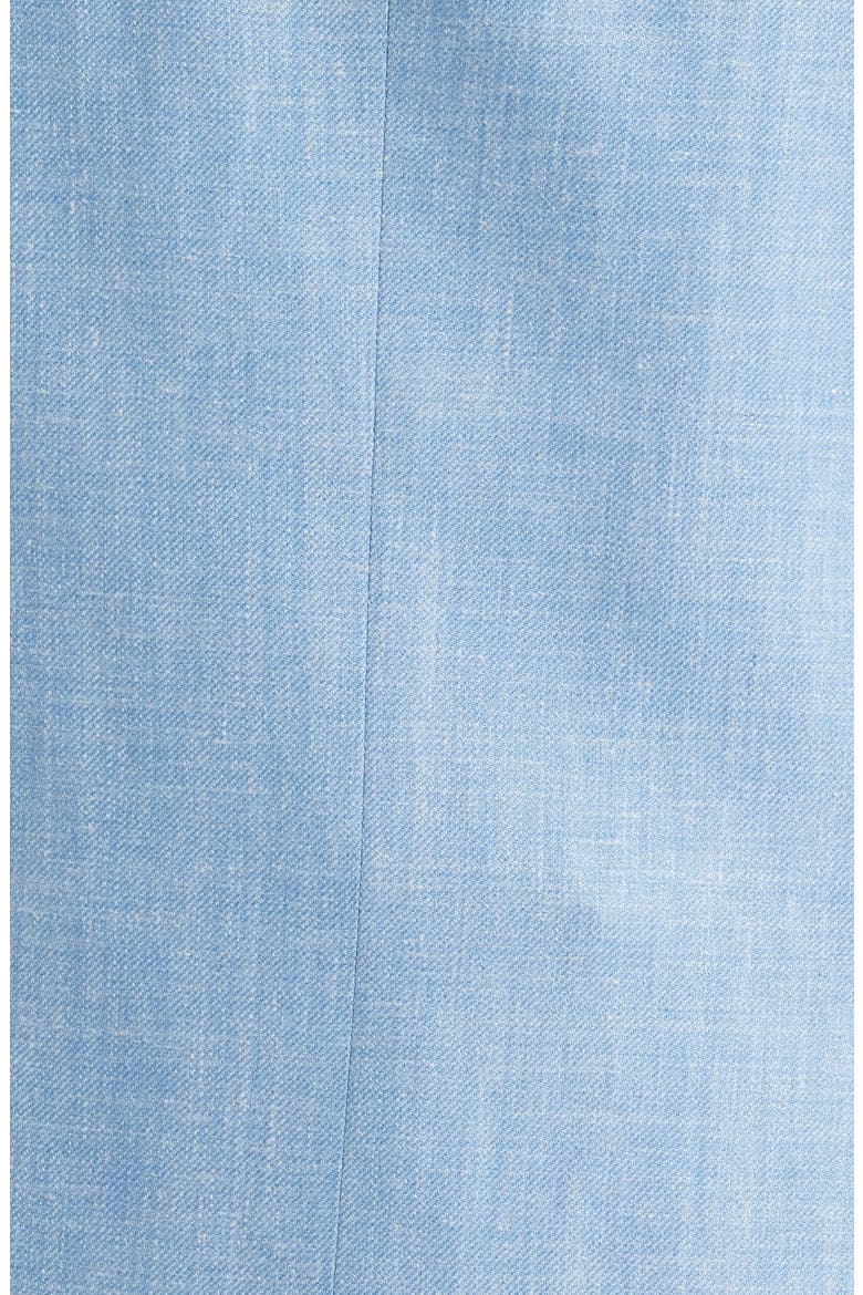 Hyperlight Soft Light Blue Mélange Silk & Linen Blend Sport Coat, Alternate, color, LIGHT BLUE