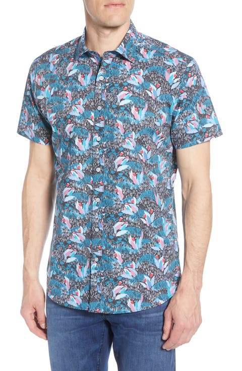 Notown Regular Fit Short Sleeve Button-Up Shirt