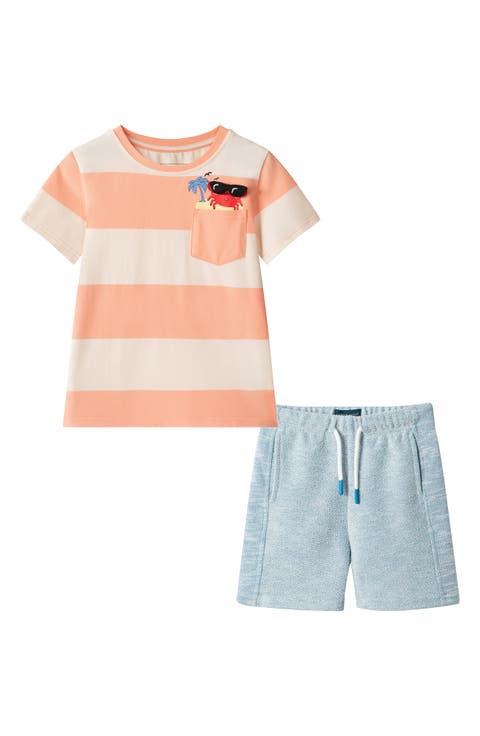 Kids' Graphic T-Shirt & Shorts Set (Toddler & Little Kid)
