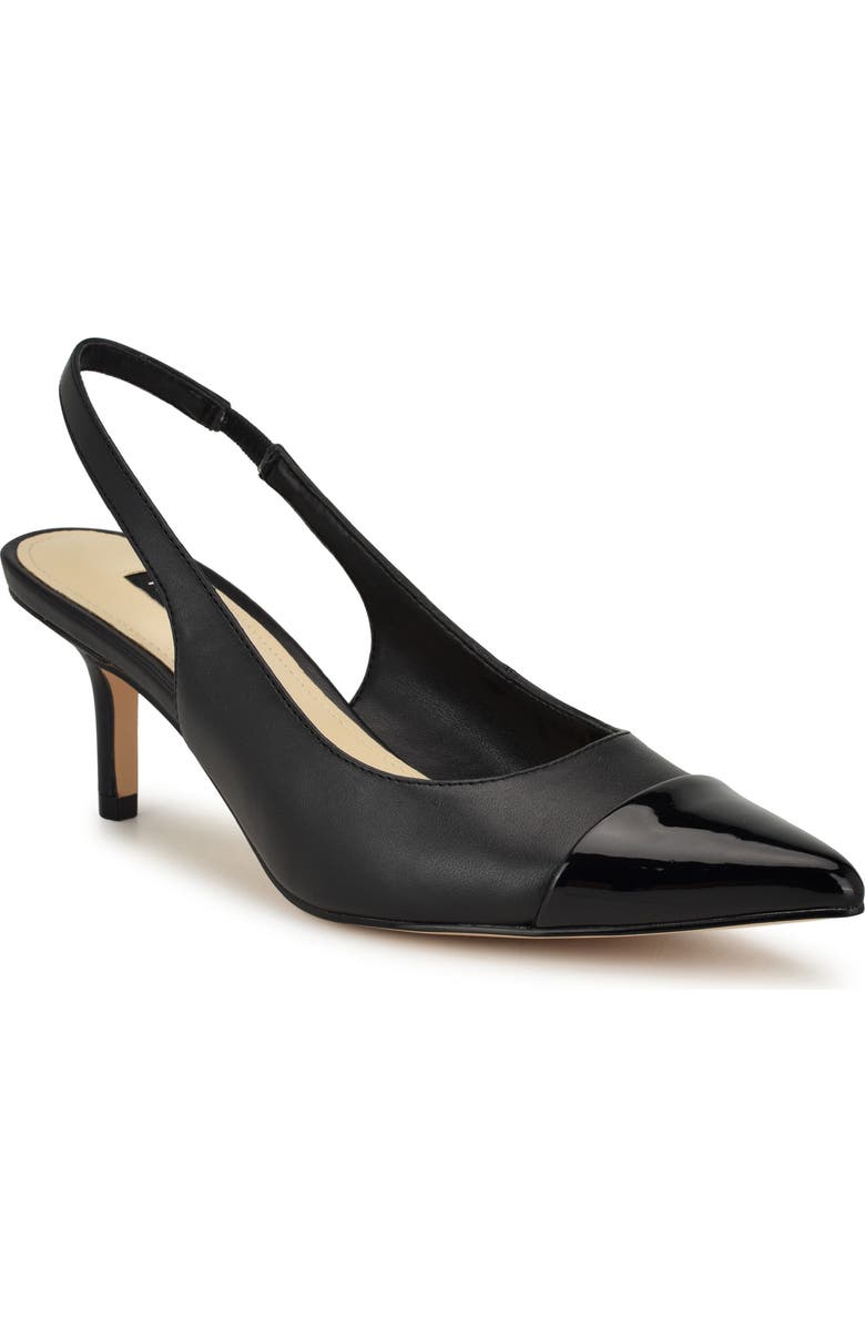 Nine West Awaie Slingback Pointed Cap Toe Pump, Main, color,