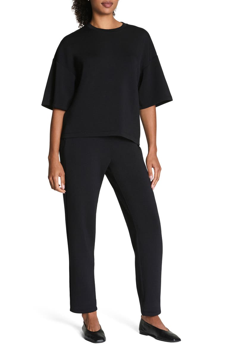 SPANX<sup>®</sup> AirEssentials Straight Leg Ankle Pants, Alternate, color, Very Black