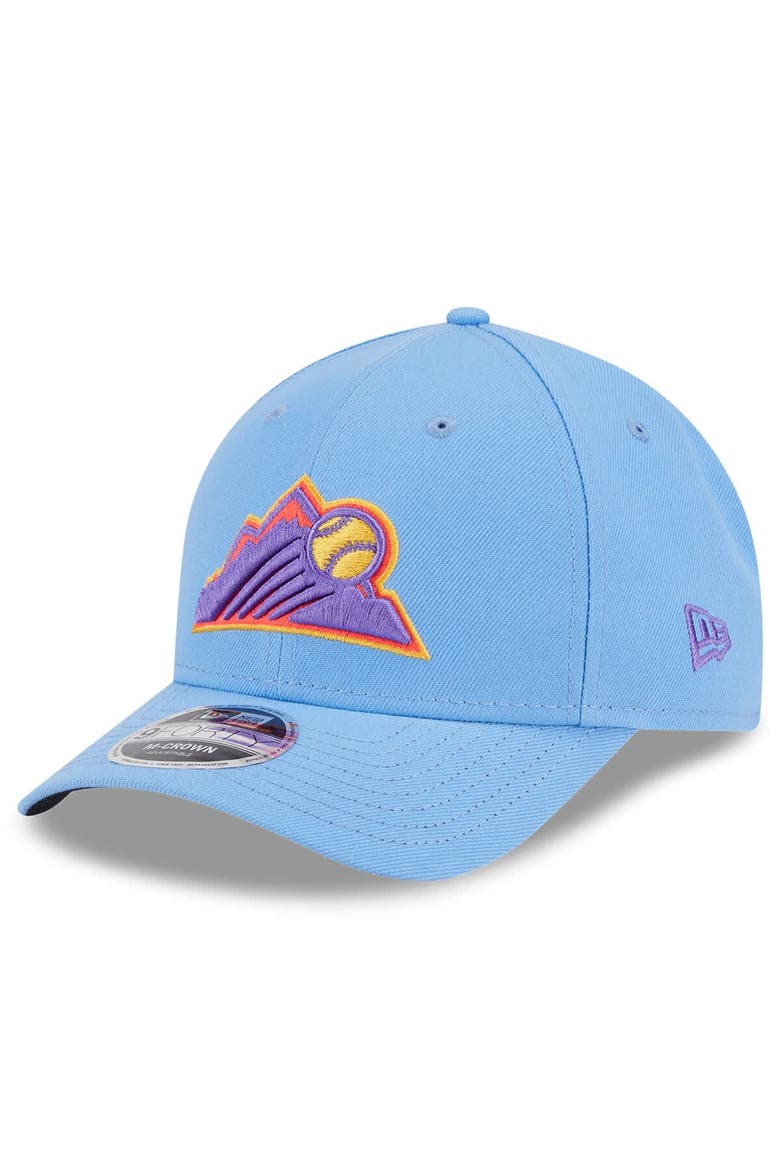 Men's New Era Light Blue Colorado Rockies 2025 City Connect 9FORTY M-Crown Adjustable Hat, Main, color, Light Blue