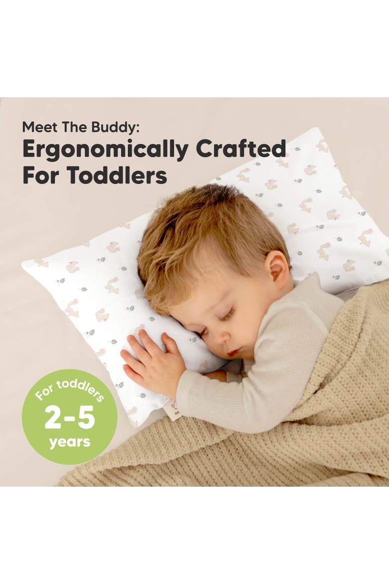 Buddy Toddler Pillow, Alternate, color, Nibbles