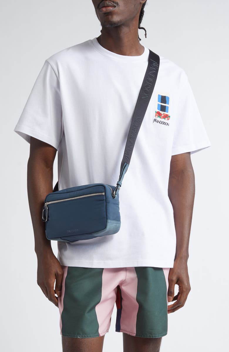 JW Anderson Window Embroidered Cotton T-Shirt, Alternate, color, 