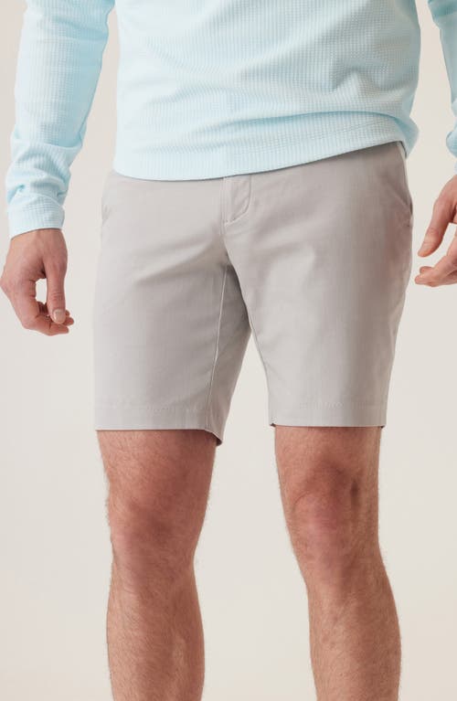 Shop Deke Oasis Luxeflex Twill Bermuda Shorts In Stone