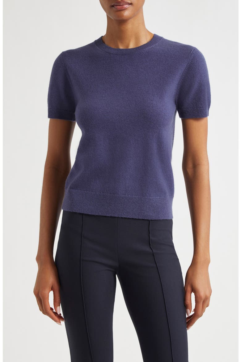 Wool & Cashmere Blend Crewneck Sweater, Main, color, DARK PERIWINKLE