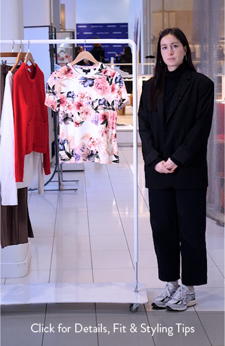 Lia Floral Print T-Shirt, sales video thumbnail