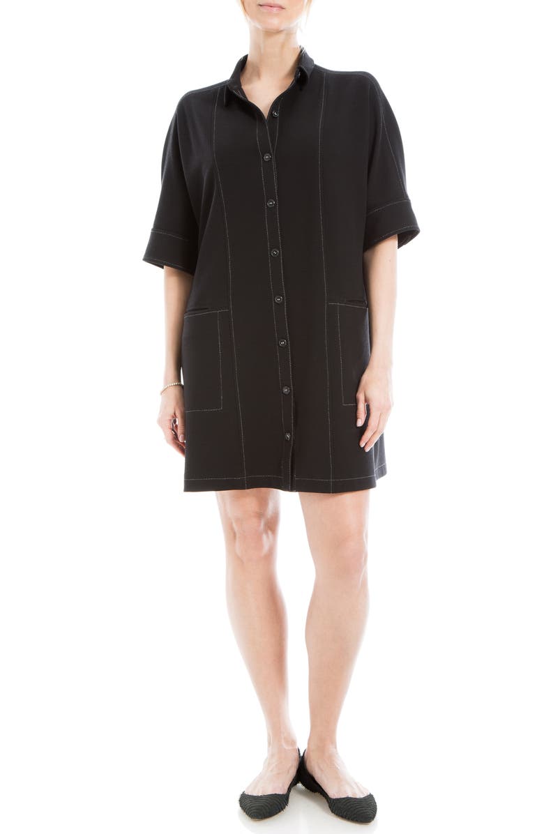 MAX STUDIO Elbow Length Sleeve Shirtdress, Alternate, color,