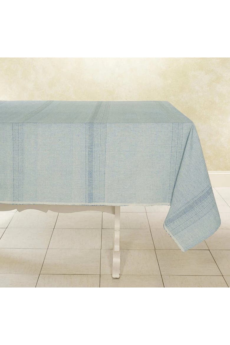 Ecoloom Handwoven Cotton Tablecloth, Main, color, Juniper Berry - 90" x 60"