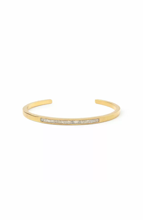 Uncommon Goods Sliced Raw Diamond Bracelet In Gold With Diamonds