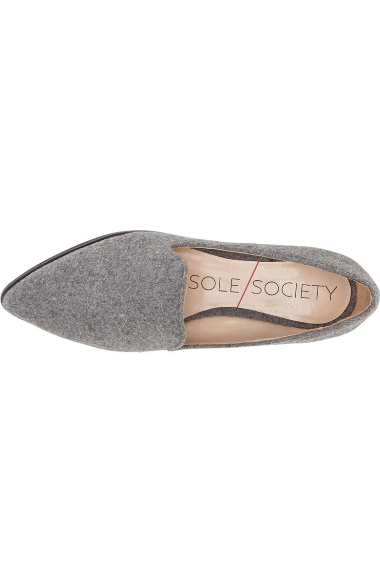 Sole Society 'Bela' Pointy Toe Loafer, Alternate, color,