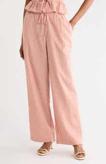 Seersucker Drawstring Pants