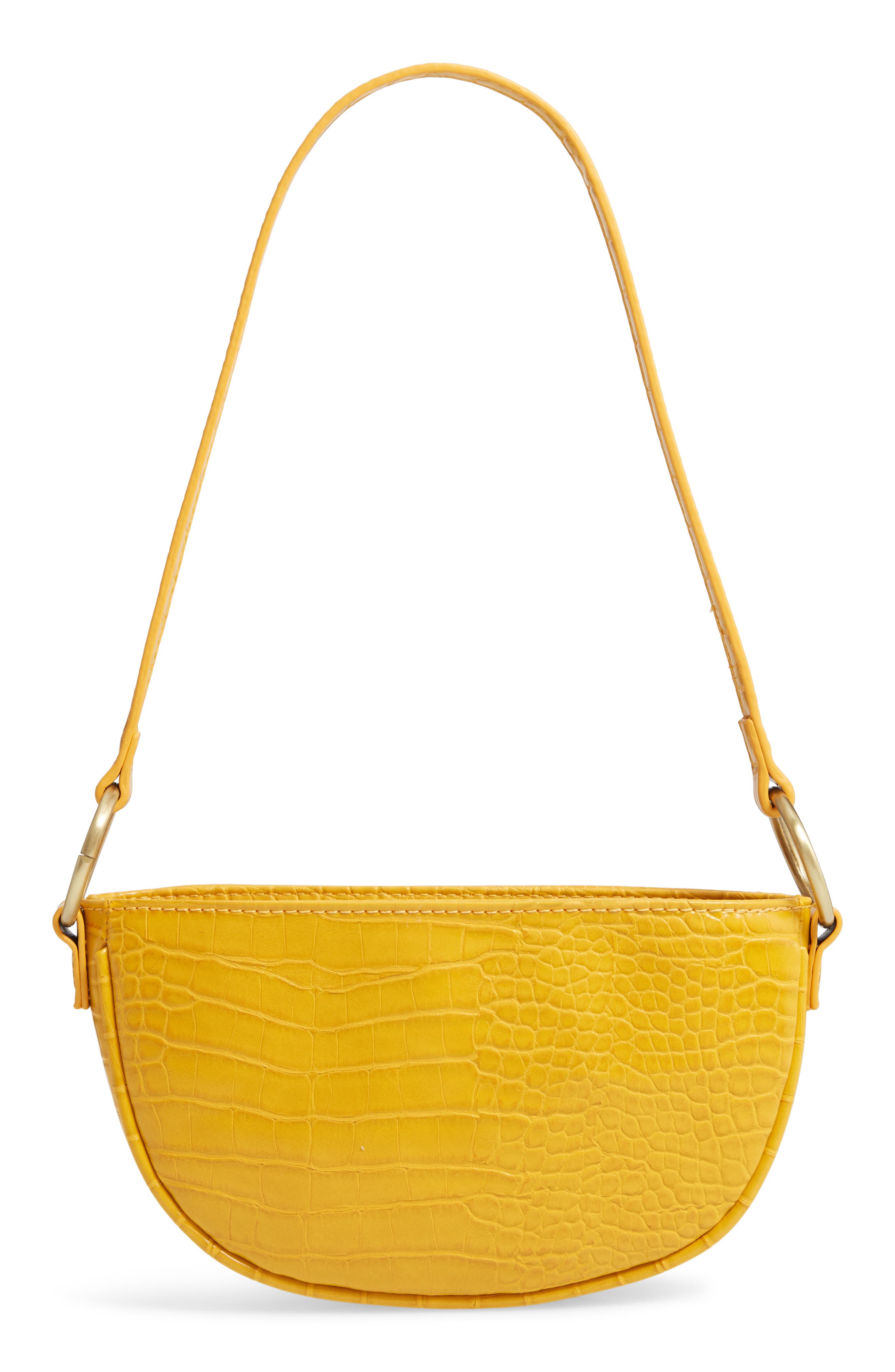 BP. Embossed Faux Leather Shoulder Bag, Alternate, color, 