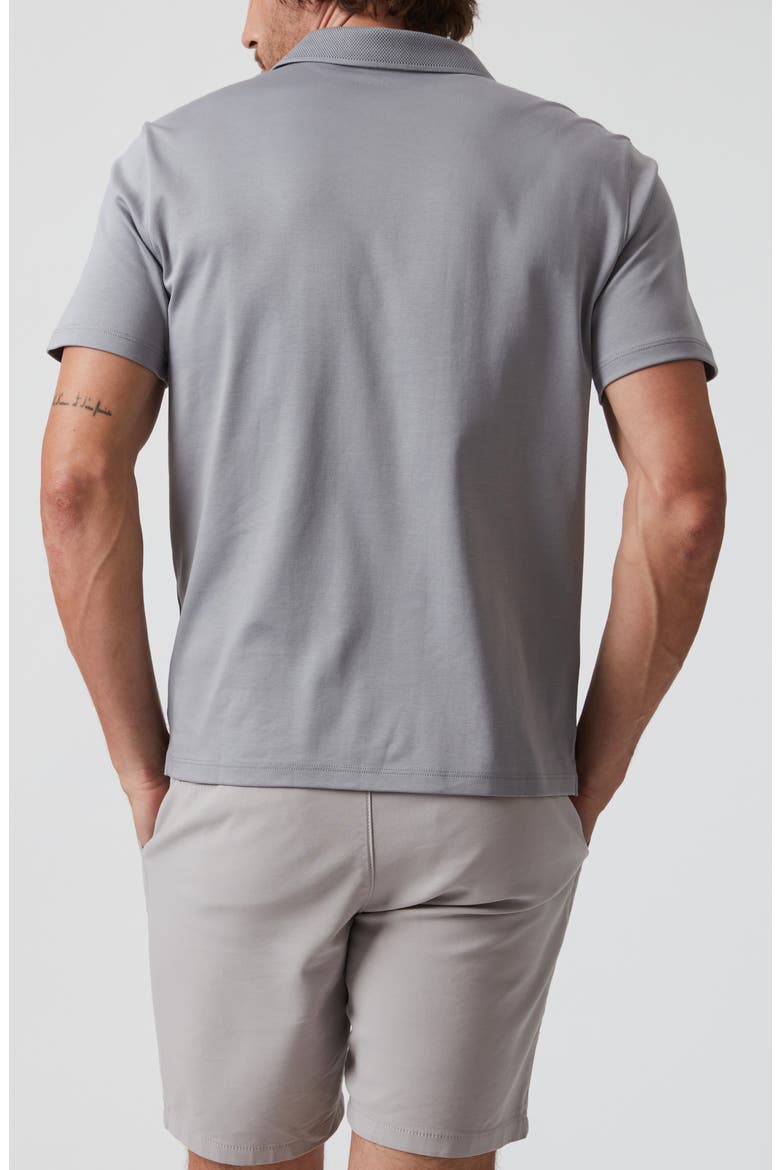Pima Cotton Polo, Alternate, color, MONUMENT GREY